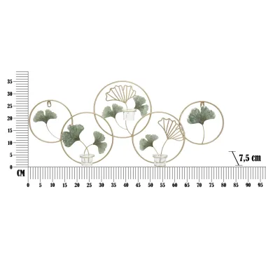 P/CAND DA ŚCIANY GREENERY 80 7,5 35,5 cm